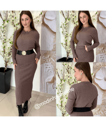 Conjunto Ana Julia Marrom
